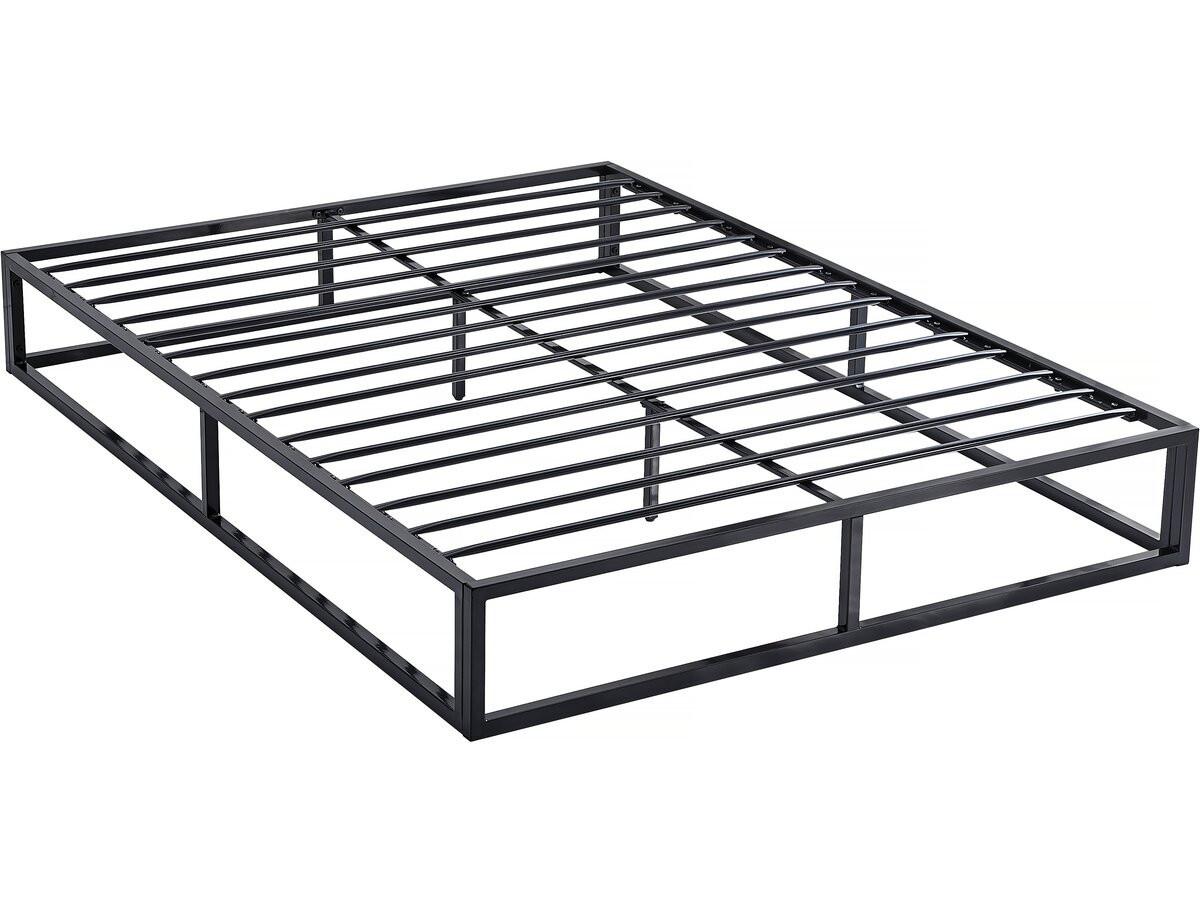 LATTENROST cadre de lit en métal 160 x 200 cm - noir Schwarz - Schwarz, Metall (160/200cm) - Habitat Garten