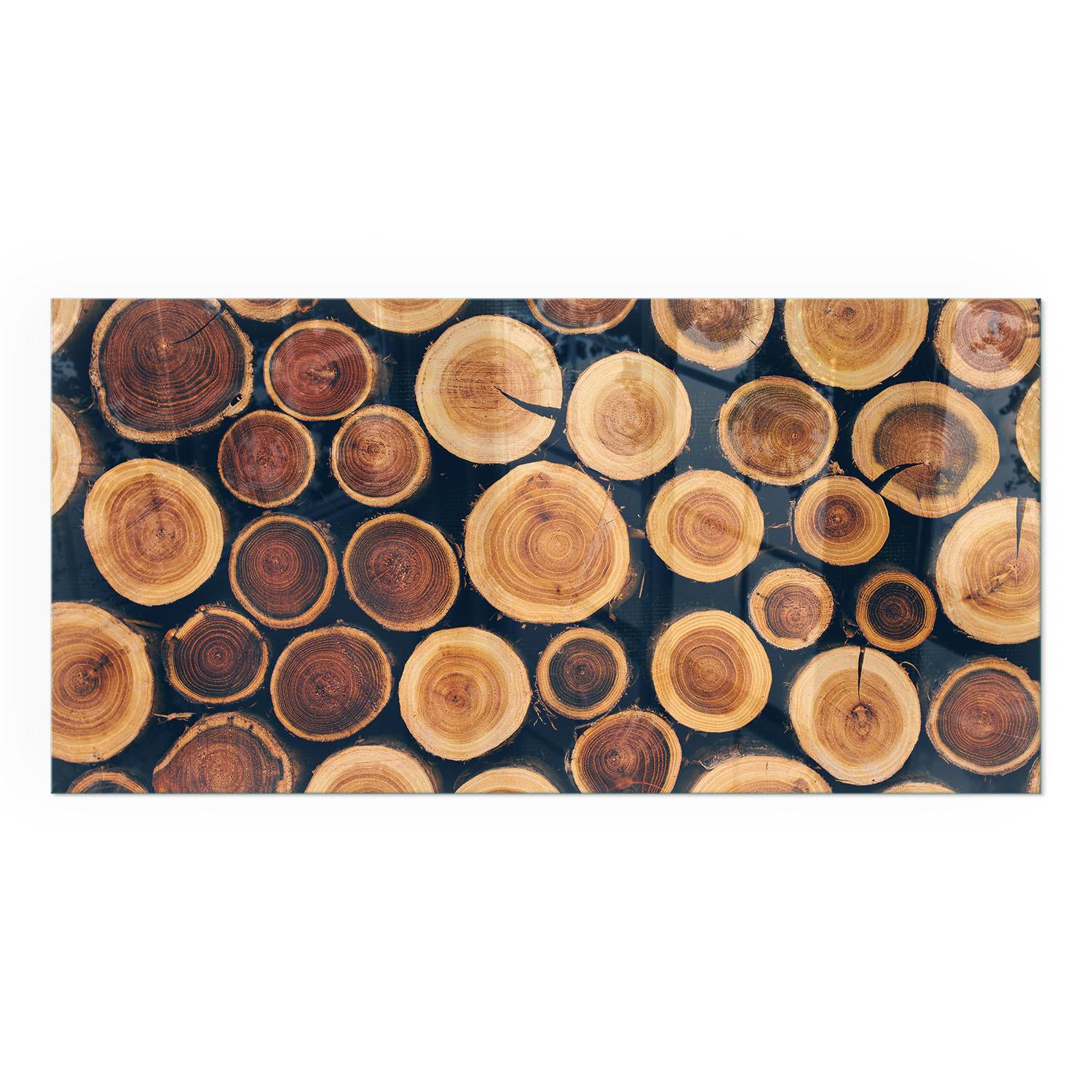 GLASPLATTE für Kamin 140x70 cm - Braun, Glas (140/70/0.4cm) - TULUP