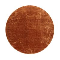 KURZFLORTEPPICH, einfarbig, Kupfer, Ø 80 cm - Kupferfarben, Textil (80/80cm) - KADIMA DESIGN