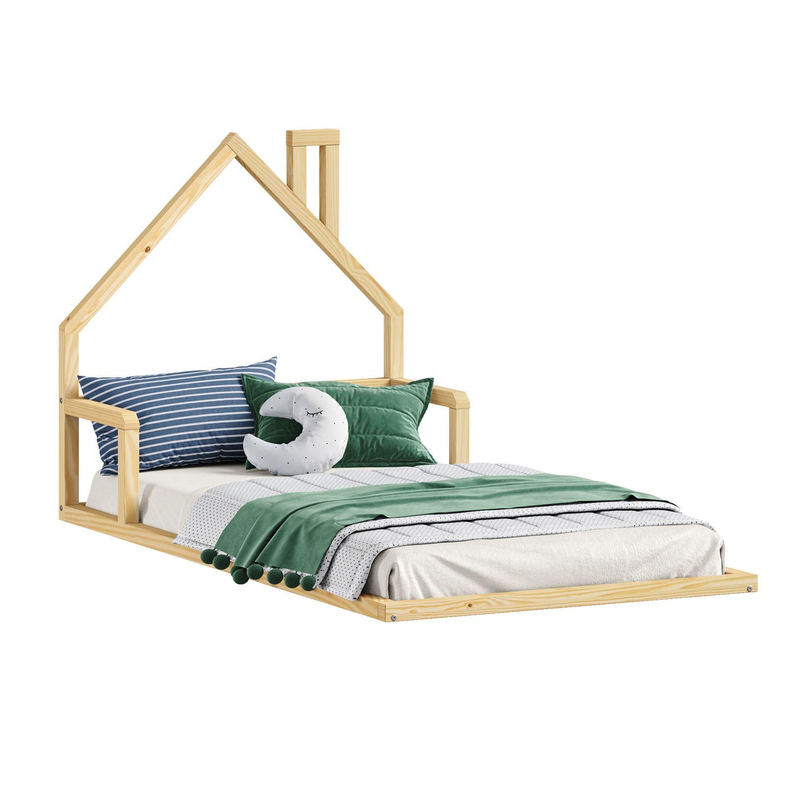 BODENBETT ELOA 90x200 cm natur - Naturfarben, Holz - IDIMEX