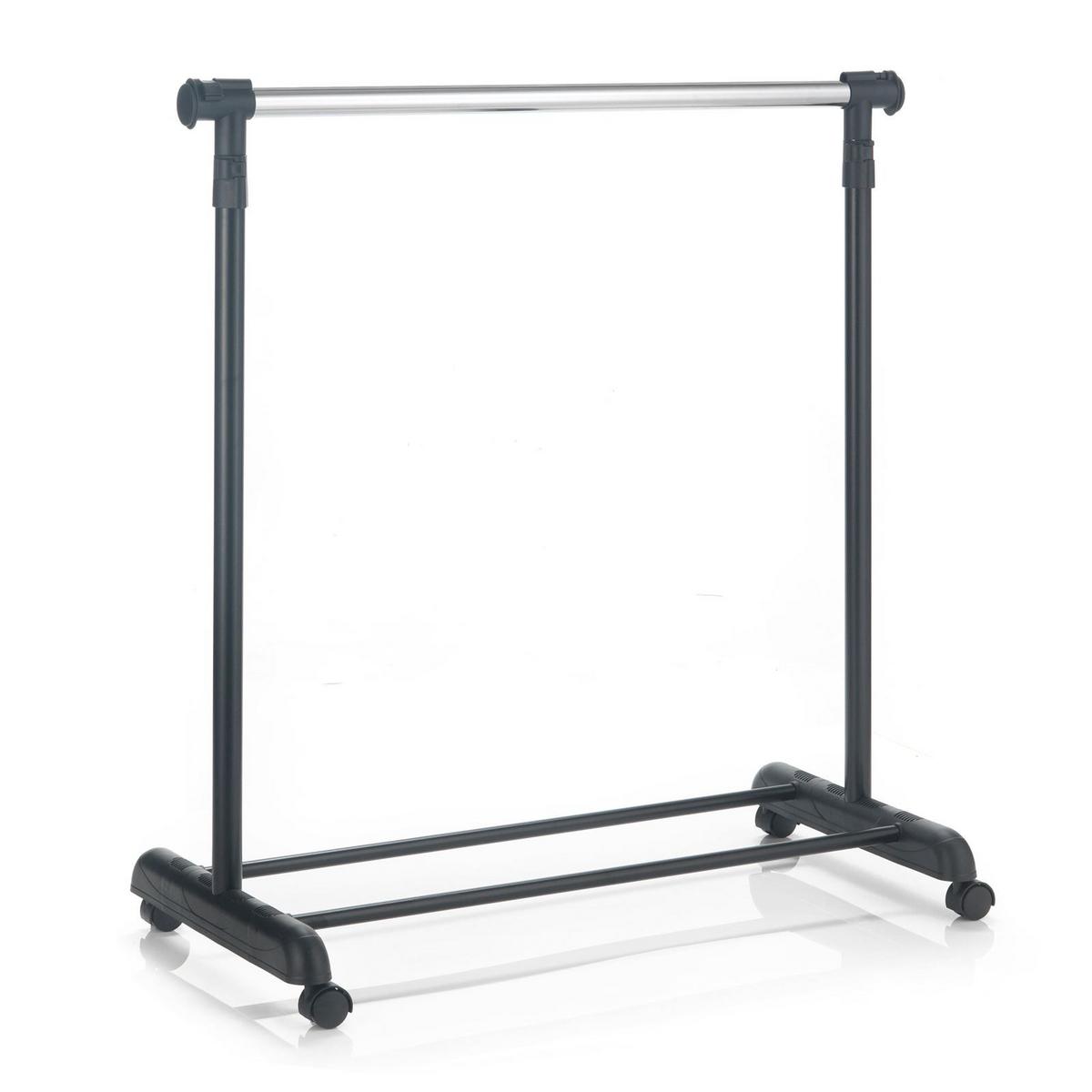 ROLLGARDEROBE SALA schwarz - Schwarz, Metall (93/96/44cm) - CARO-Möbel