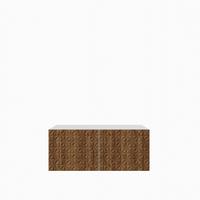 LOWBOARD ROVA 100/41/40 cm, Hängender TV-Schrank Weiß / Eichefarben - Eichefarben/Braun, Holzwerkstoff (100/41/40cm) - MASSENO