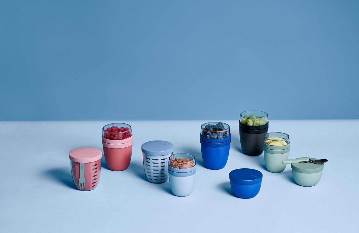 SNACKPOT Ellipse Nordic Black 350 ml - Schwarz, Kunststoff (10.7/7.6/10.7cm) - Mepal