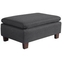 POLSTERHOCKER Kaylil Flachgewebe graphit - Graphitfarben, Kunststoff (90/43/60cm) - 58aufmkessel