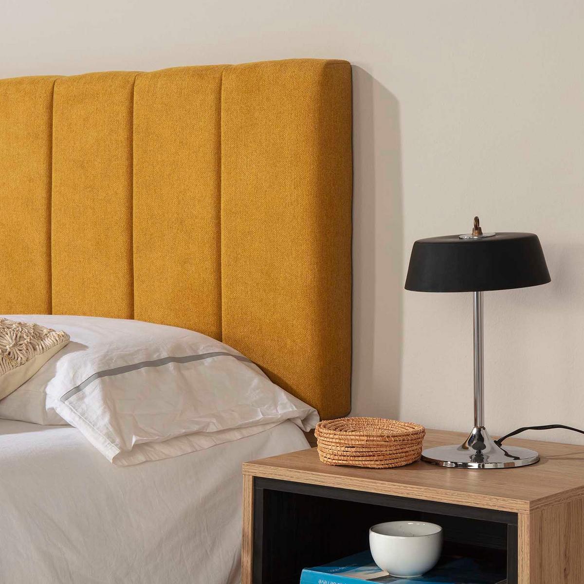 KOPFTEIL 150x60 cm Creta Senffarbe - Dunkelgelb, Textil (8/60/150cm) - VS Venta-stock