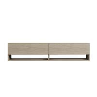 TV-MÖBEL mit 2 klapptüren travertin-dekor arges 30/31/141 cm - Beige, Holzwerkstoff (35/31/30cm) - Calicosy