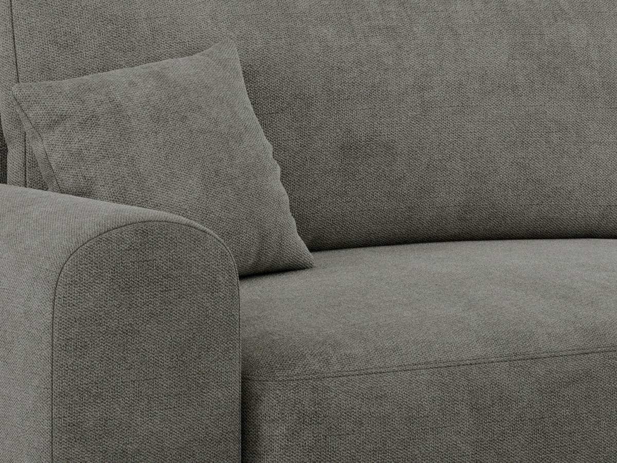 ECKSOFA NELSON Grau Struktur - Schwarz/Grau, Kunststoff/Textil (274/152cm) - MKS