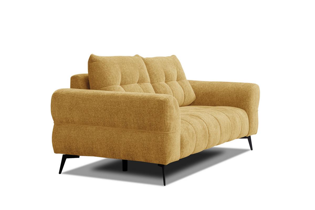 SOFA SALVINI 3-Sitzer, gelb - Gelb, Holz/Textil (237/88/99cm) - Wozimo
