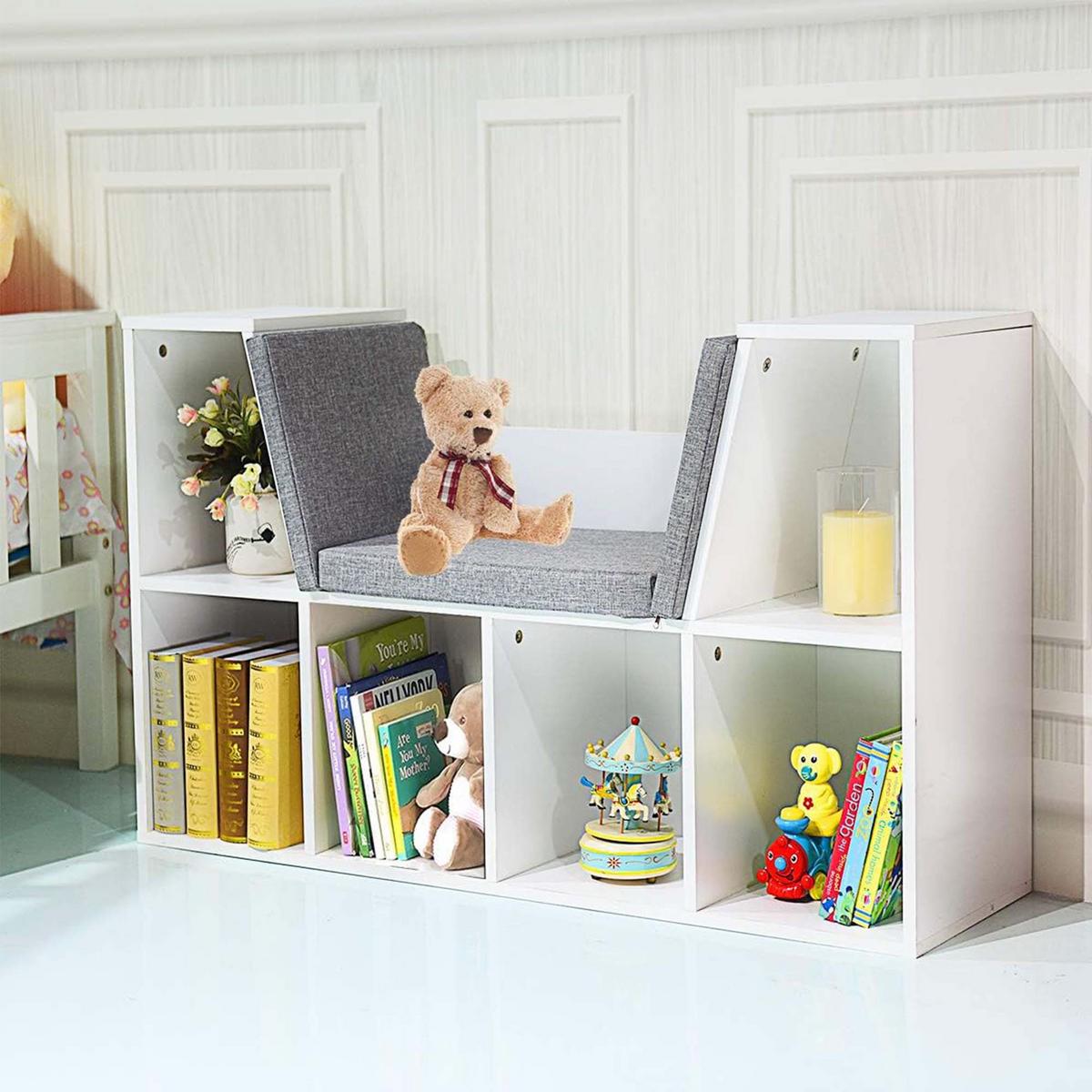 BÜCHERREGAL Braun - Braun, Holz (103/63/30cm) - COSTWAY