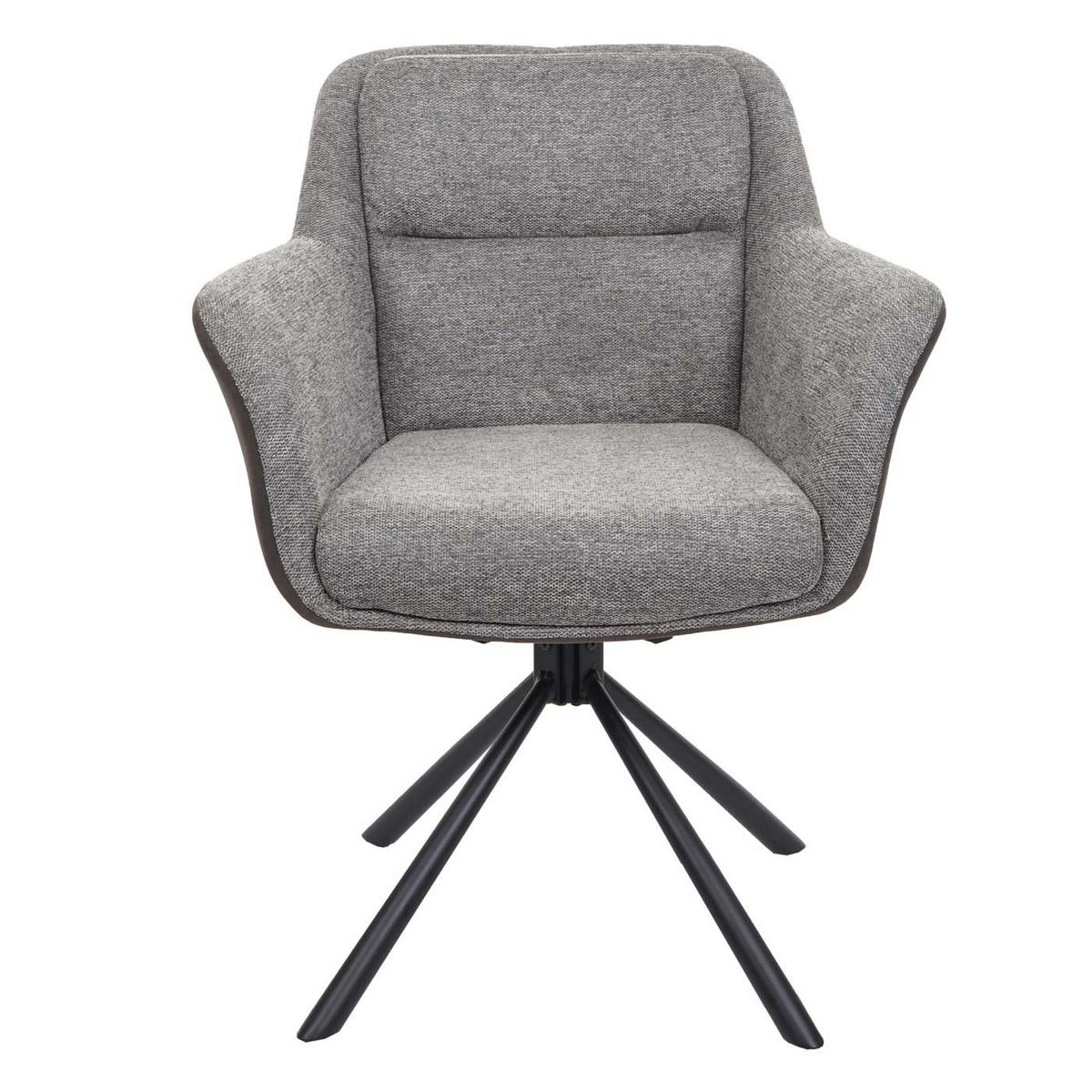 ESSZIMMERSTUHL Grau - Dunkelgrau/Grau, Textil (65/83/57cm) - MCW