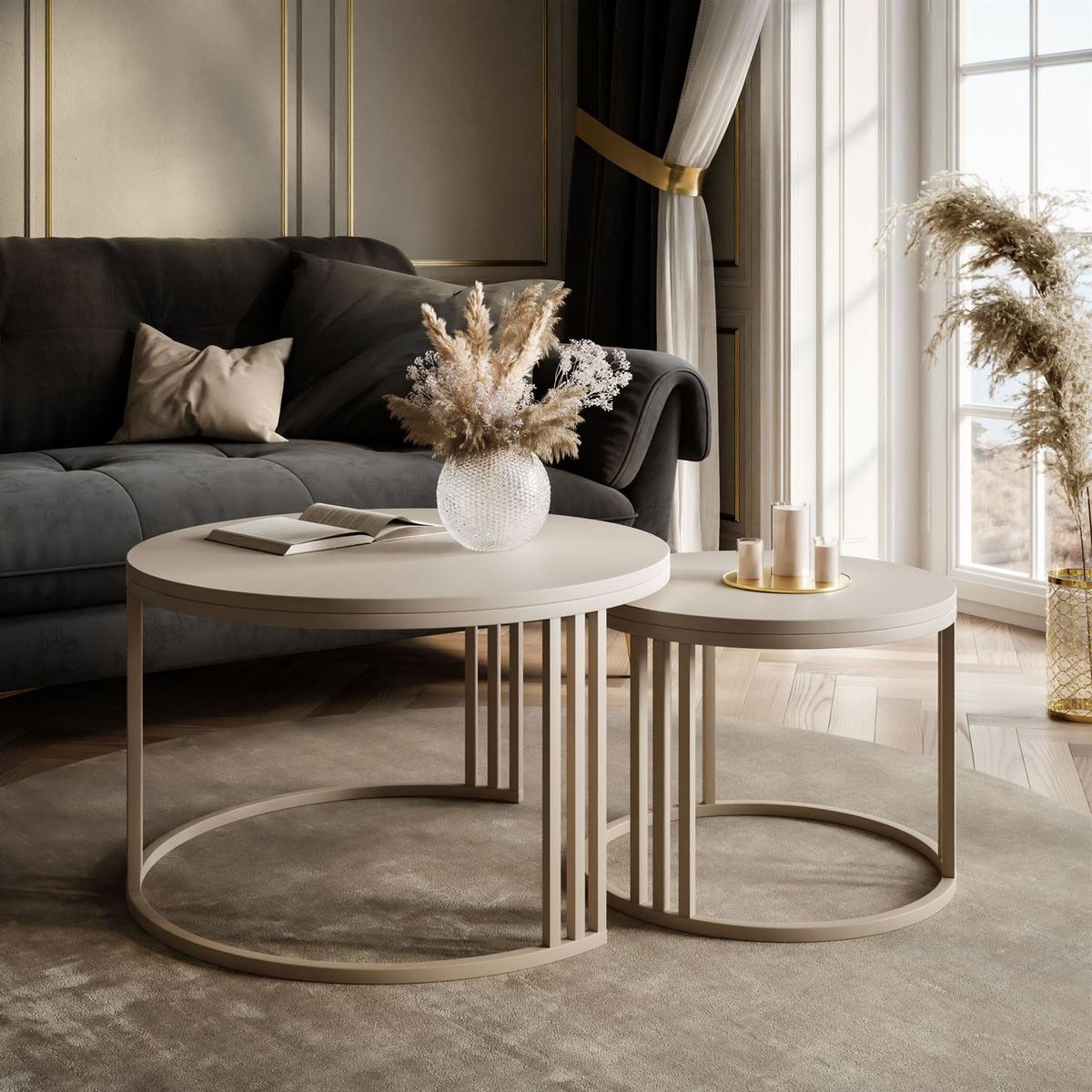 COUCHTISCH LORI 2in1 KASCHMIR MAT - Kaschmir, Holzwerkstoff (70/70/49cm) - Lookway