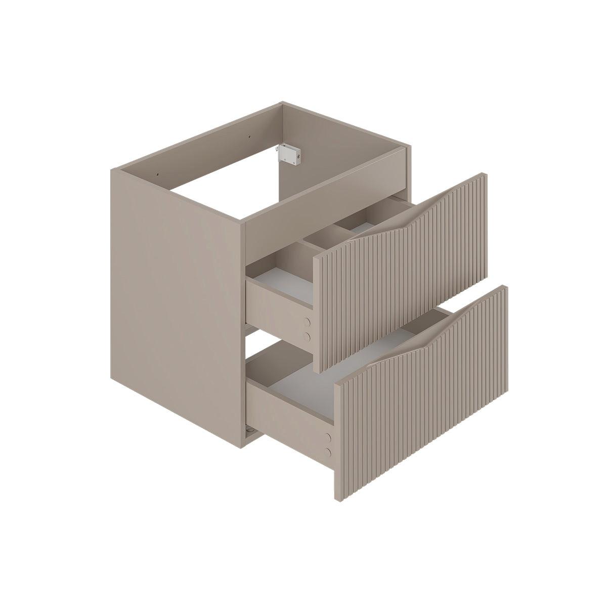 WASCHTISCHUNTERSCHRANK 60cm Tao Kaschmir - Beige, Holzwerkstoff (60/50/46.5cm) - Petits-meubles