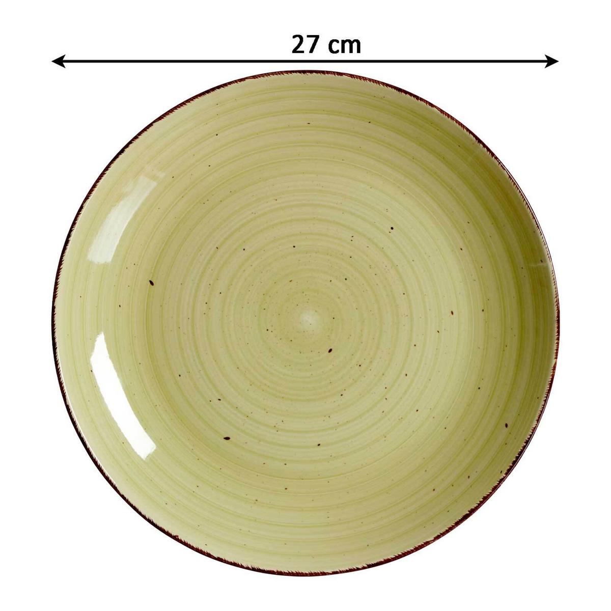 TAFELSERVICE Happy grün 12-tlg. - Grün, Keramik (2/2/2cm) - Ritzenhoff Breker