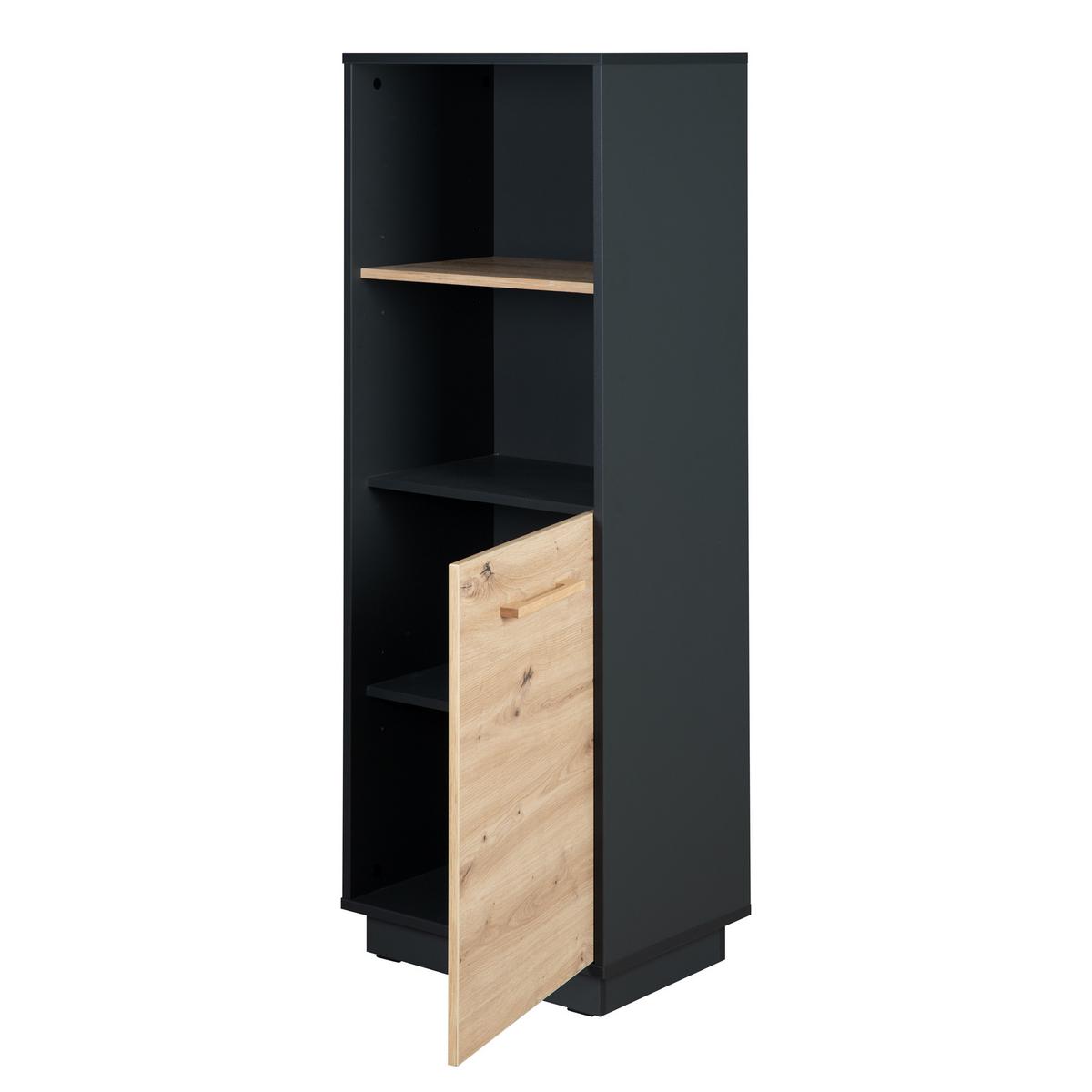 STANDREGAL Lenn - Anthrazit, Holzwerkstoff (55/150/40cm) - Roba