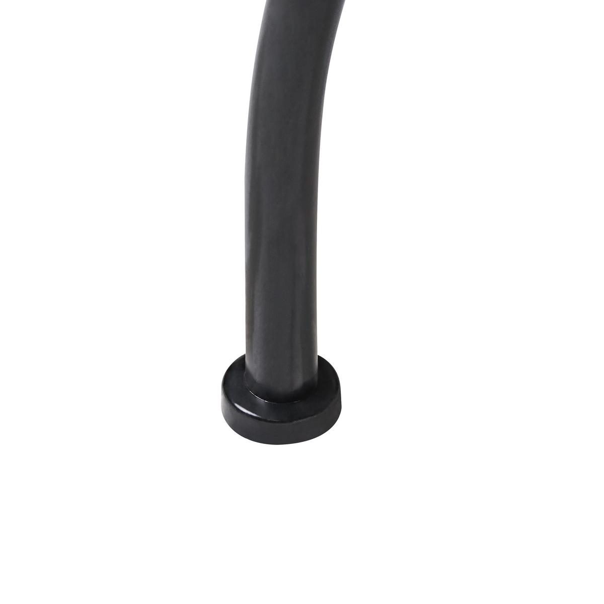 BISTROTISCH 60/60 cm Metall Schwarz Carona - Weiß, Metall (60/60/75cm) - Beliani