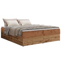 BOXBETT WOOD ZERO 160/200 - Orange Cord - H4 - Topper T25 - Orange, Textil (160/200cm) - MKS