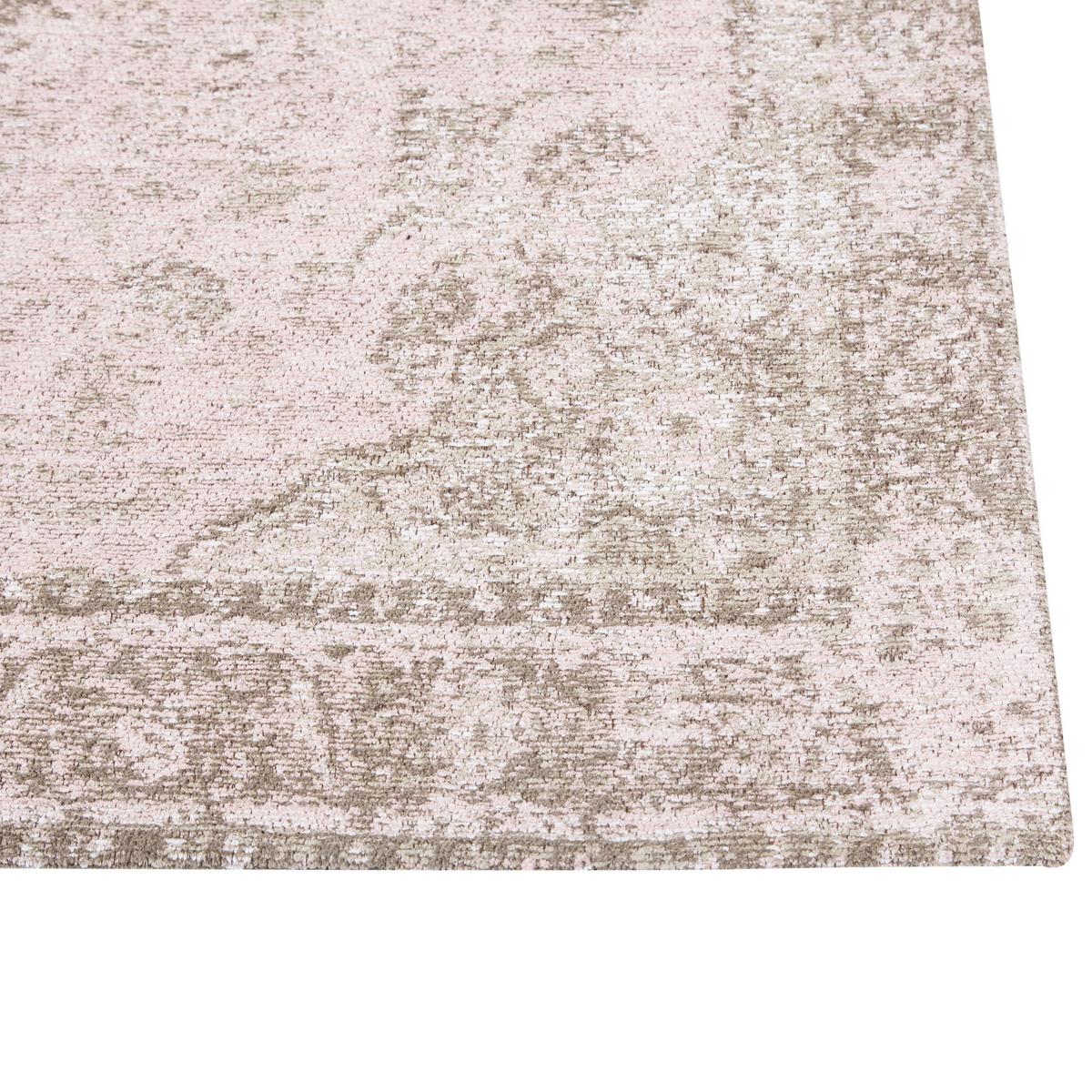 KURZFLOR-TEPPICH Matarim 150/80 cm - Pink, Textil (80/150cm) - Beliani