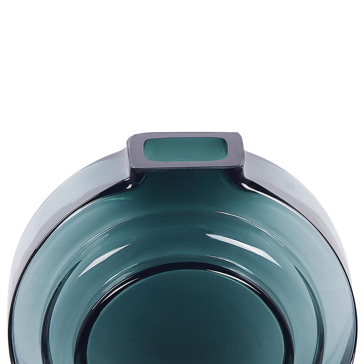 BLUMENVASE Glas grün Kapeli - Grün, Glas (15cm) - Beliani