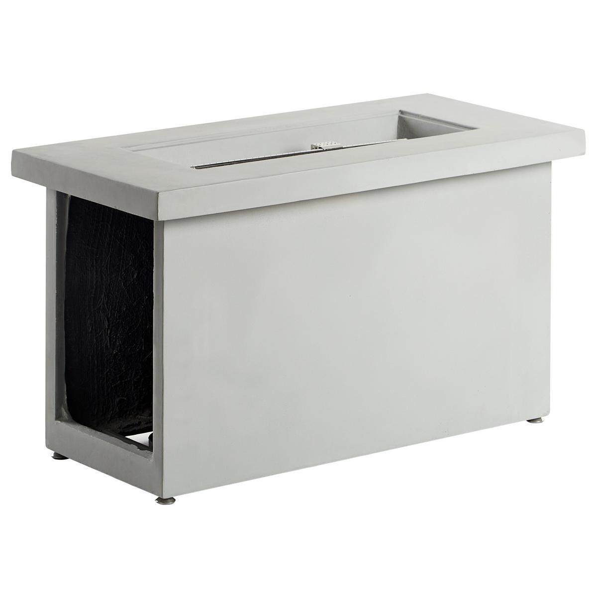 FEUERSTELLE Grau Ambrim - Grau, Stein (108/62/51cm) - Beliani