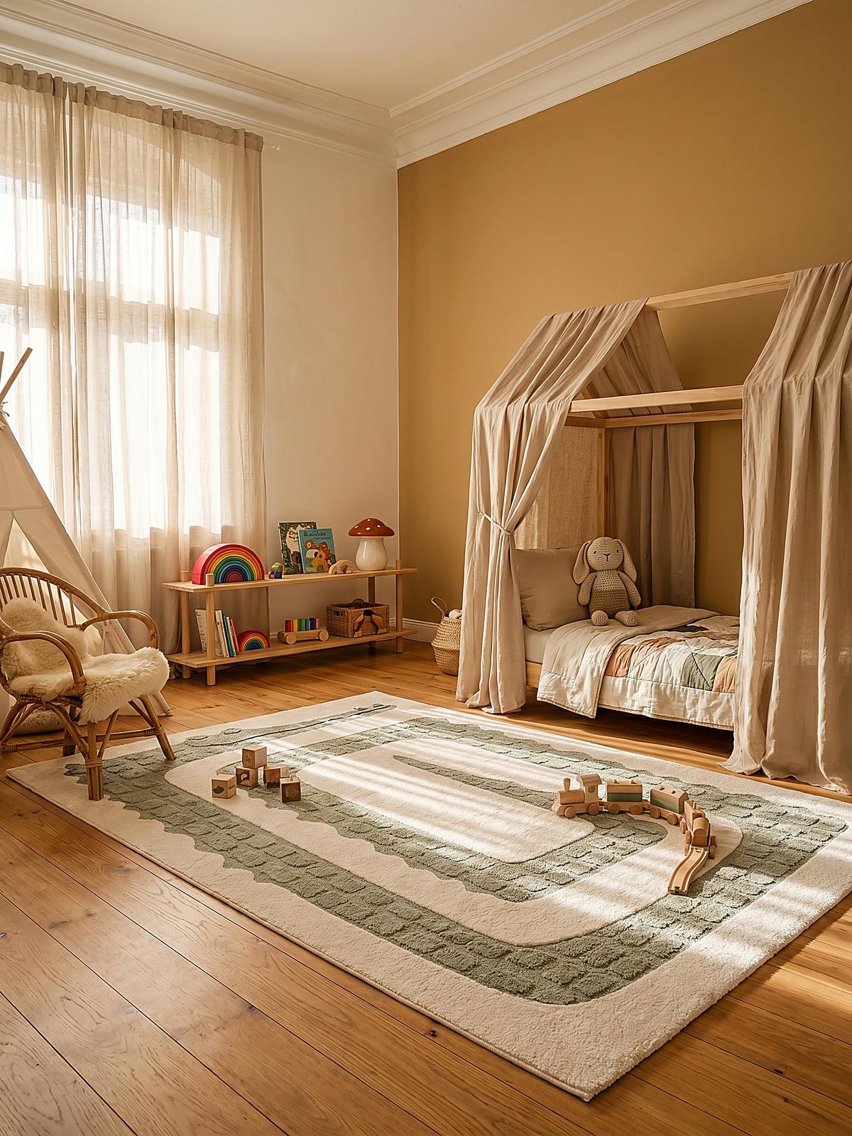 KINDERTEPPICH Kurzflor VELT Polypropylen Creme 140 x 200 cm - Beige, Textil (140/200cm) - KADIMA DESIGN