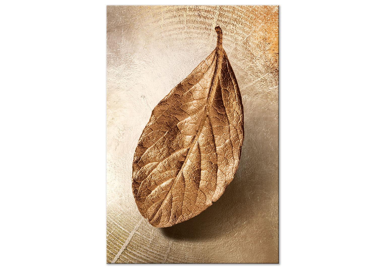 KUNSTDRUCK Gold 60/90 cm - Goldfarben/Braun, Textil (60/90cm) - KUNSTLOFT