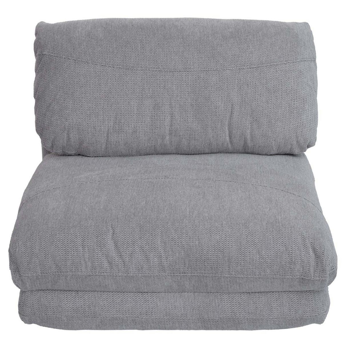 SCHLAFSESSEL Hellgrau - Hellgrau, Textil (75/60/75cm) - MCW