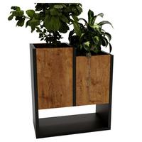 BLUMENKASTEN - Nussbaumfarben, Holzwerkstoff (22.6/50/44cm) - RAUMHIRSCH FURNITURE