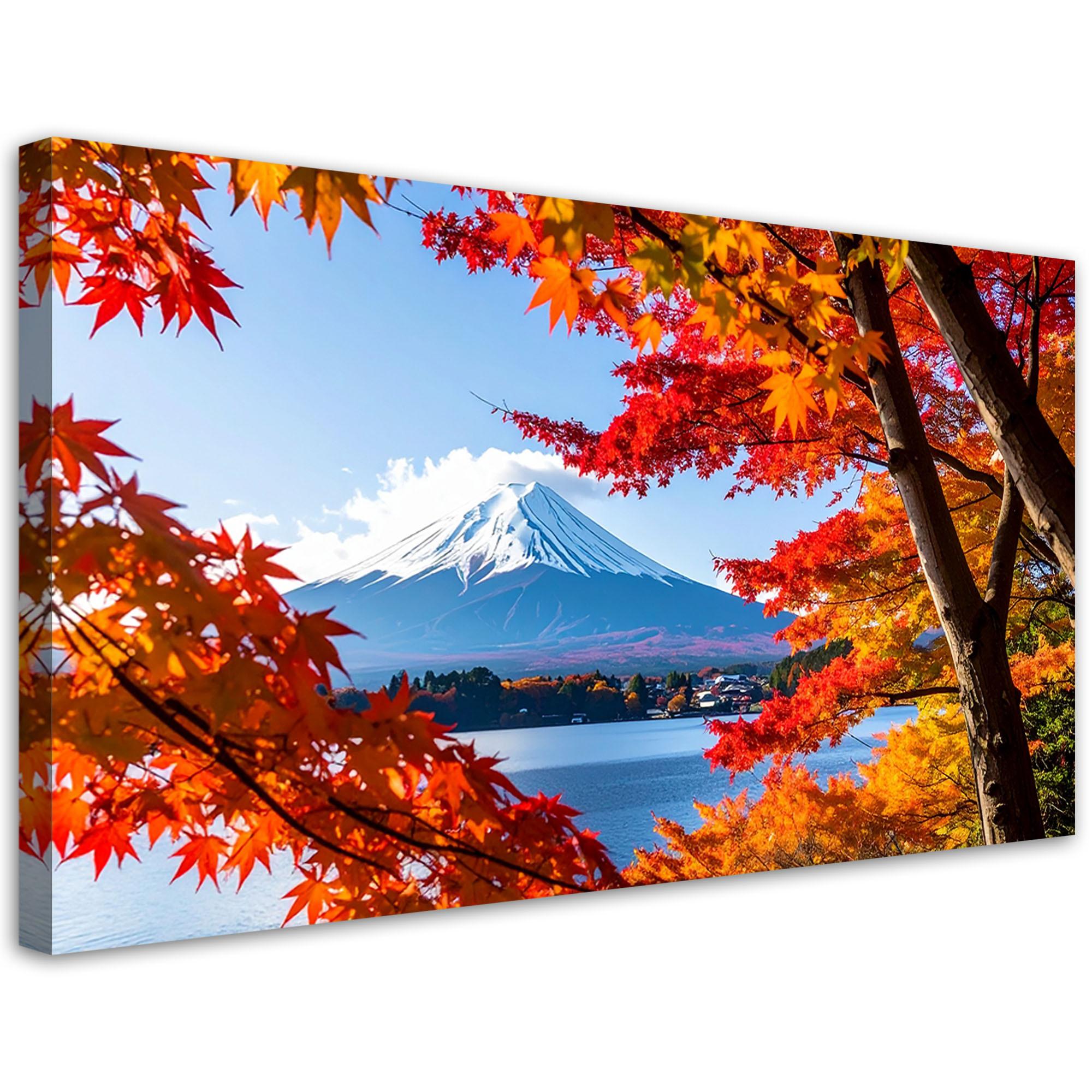 LEINWANDBILD Landschaften 80x40cm - Multicolor, Textil (80/40cm) - Feeby