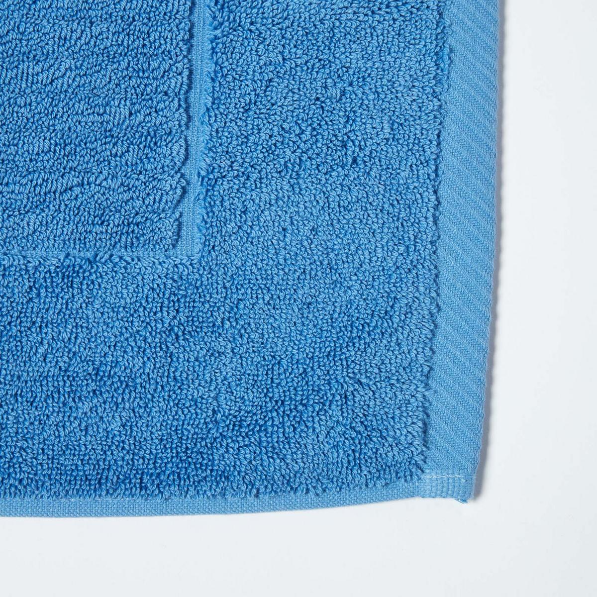 BADEMATTE Imperial 50/80 cm, Baumwolle - Blau, Textil (50/80cm) - Homescapes