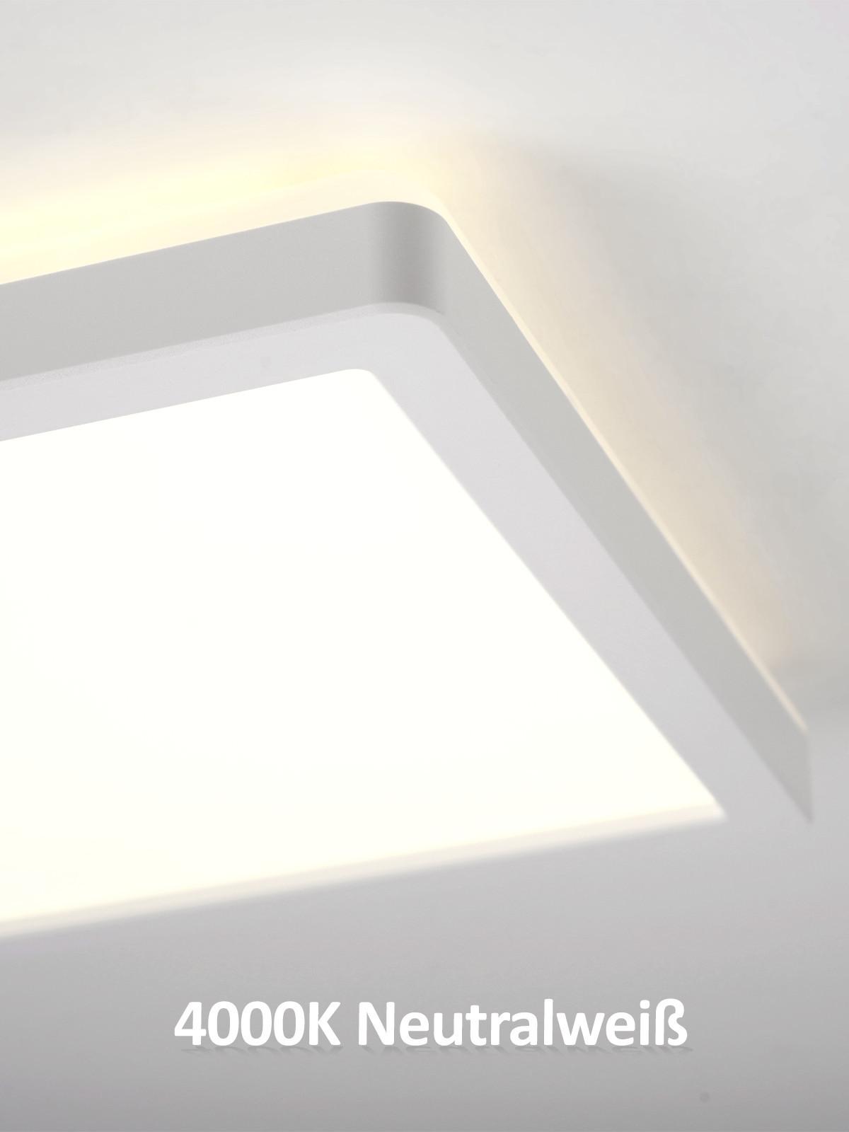 LED DECKENLEUCHTE Morvyn 58/20/3 cm - Weiß, Kunststoff (58/20/3cm) - ZMH