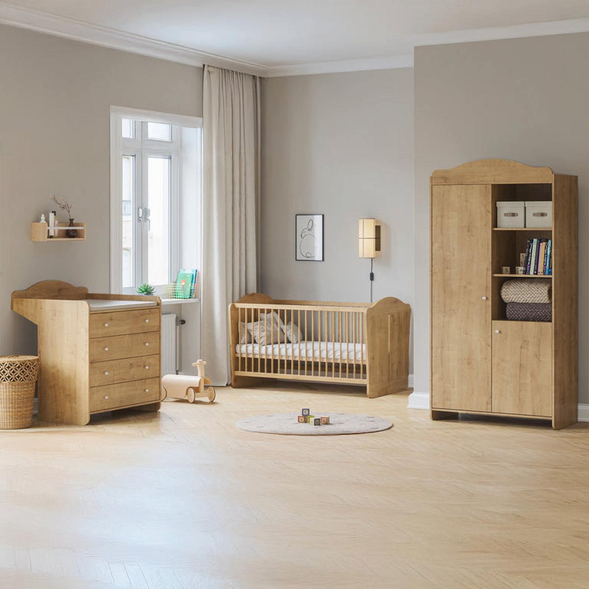 WICKELKOMMODE Megeve Holz - Braun, Holzwerkstoff (90.4/105.4/51.7cm) - Petits-meubles