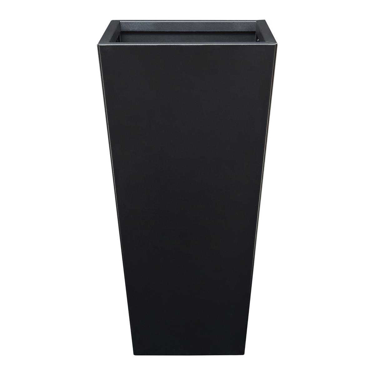 PFLANZKÜBEL Vaargel - Schwarz, Metall (38.5/76/38.5cm) - casa.pro
