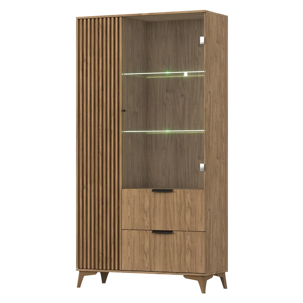 GESCHIRRSCHRANK Esteban Holz - Braun, Holzwerkstoff (85/100/40cm) - Petits-meubles