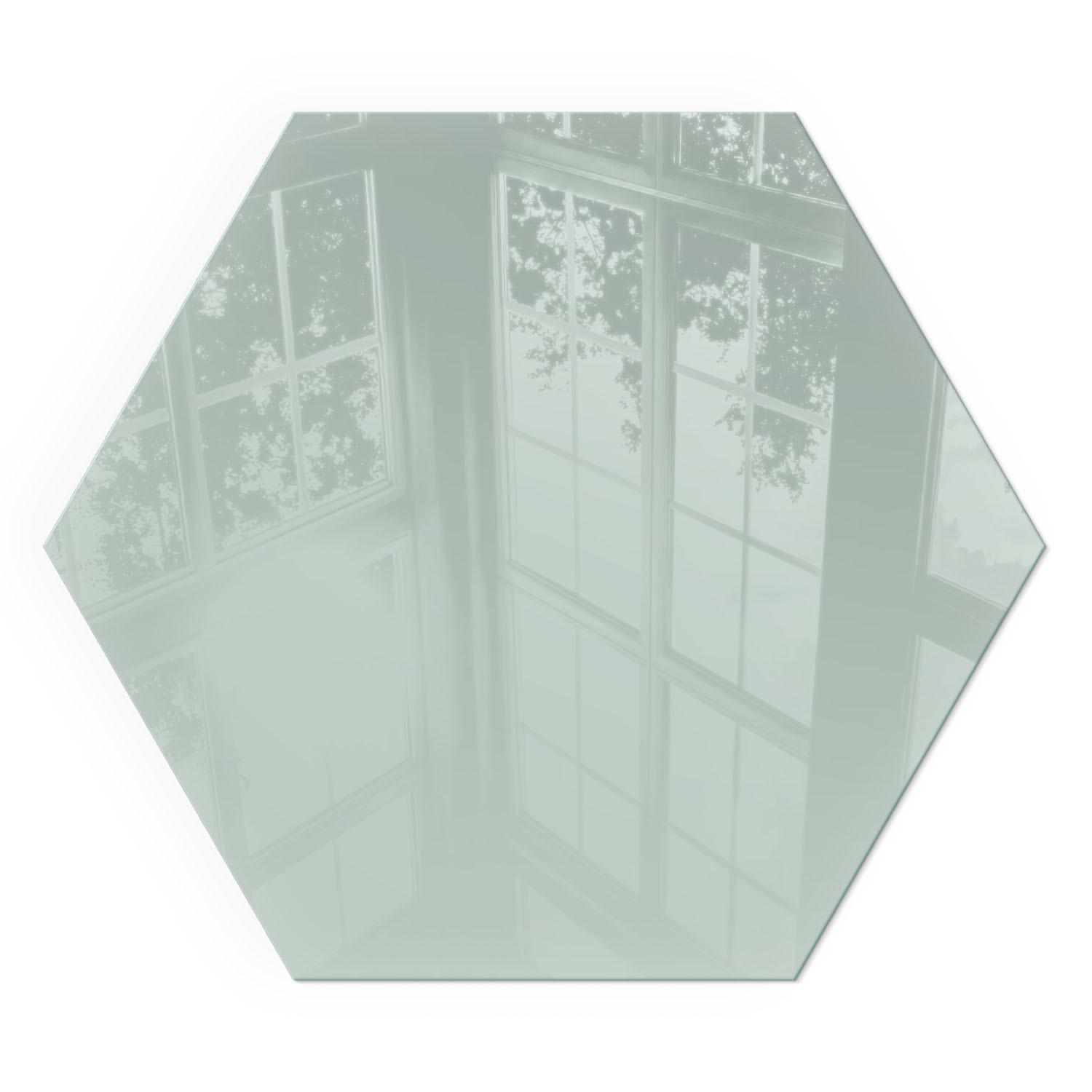 GLASPLATTE für Kamin h40 cm - Grün, Glas (40/40/0.4cm) - TULUP