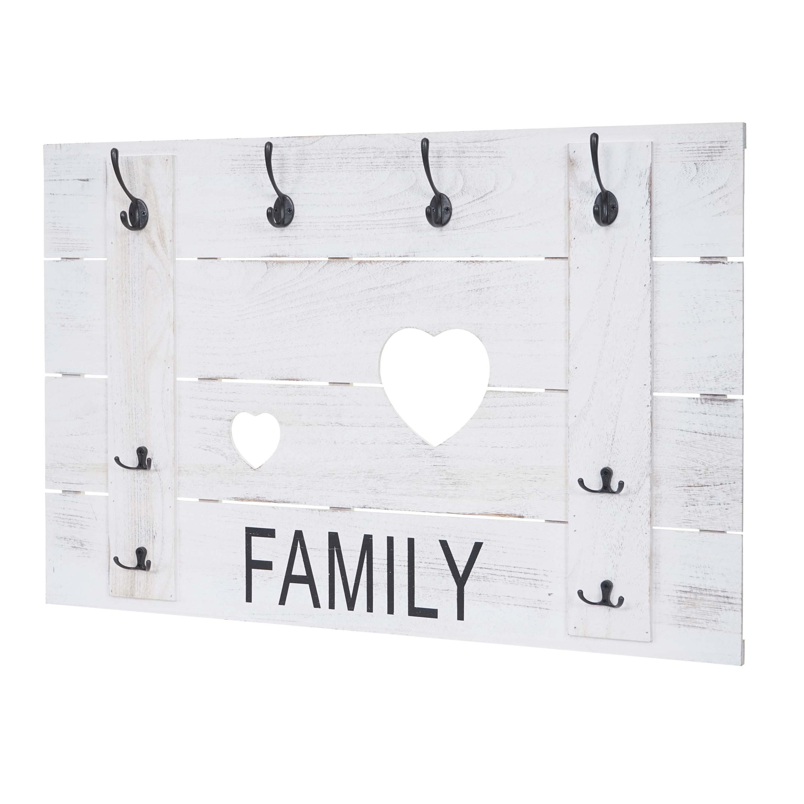 WANDGARDEROBE FAMILY SHABBY-LOOK Cremeweiß - Weiß, Holz (90/60/3cm) - MCW