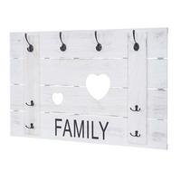 WANDGARDEROBE FAMILY SHABBY-LOOK Cremeweiß - Weiß, Holz (90/60/3cm) - MCW