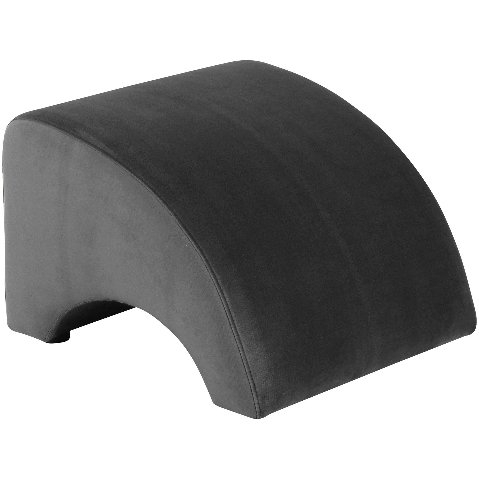 POLSTERHOCKER Kajsa Samtvelours anthrazit - Anthrazit, Kunststoff (52/37/54cm) - 58aufmkessel