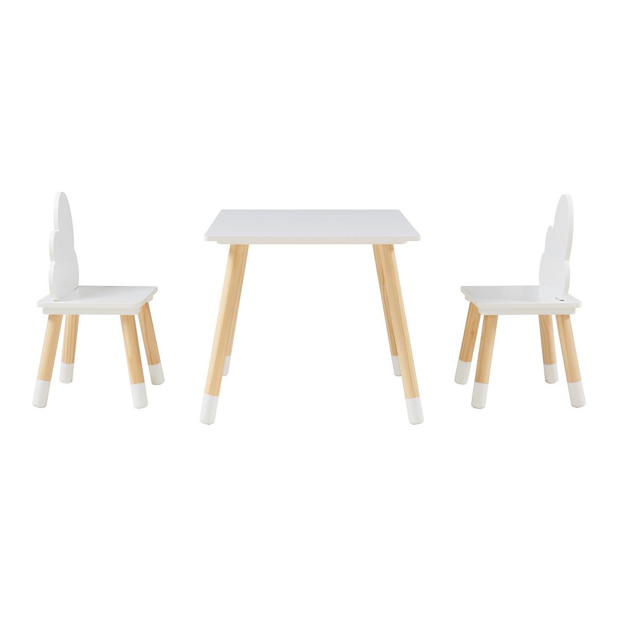 KINDERSITZGRUPPE Hovle - Weiß, Holz/Holzwerkstoff (60/44/48cm) - [en.casa]