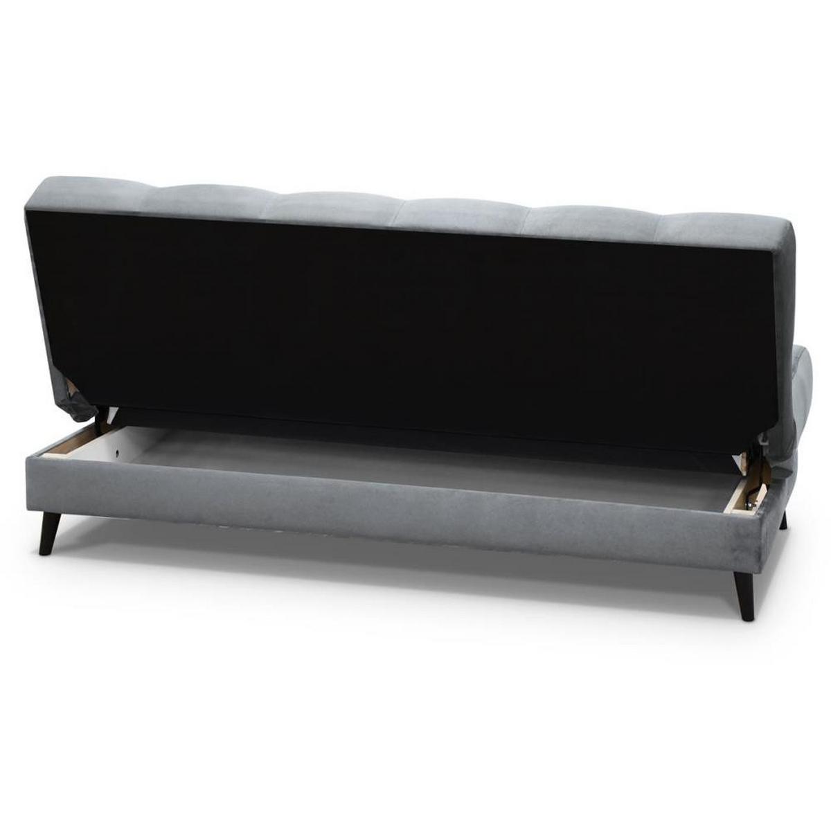 3-SITZER Schlafsofa Nancy hellgrau - Hellgrau, Holz/Textil (220/89/93cm) - Beautysofa