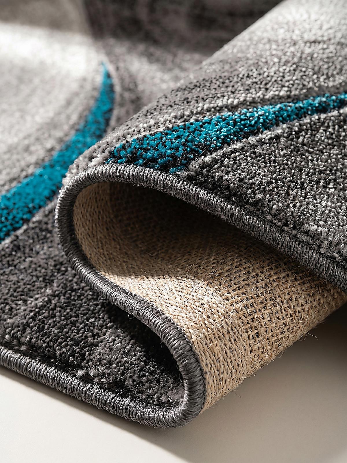 KURZFLORTEPPICH Abstrakt BIENO Polypropylen Grau 200 x 290 cm - Grau, Textil (200/290cm) - KADIMA DESIGN