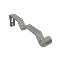 TRÄGER FÜR GARDINENSTANGEN 16 mm Ø, Olymp 2-läufig, Chrom matt - Nickelfarben, Metall (14.4/4.4/1.6cm) - INTERDECO