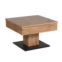 FUNKTIONSTISCH Cele 67x67x43 höhenverstellbar;diagonal verschiebbar Wildeiche - Wildeiche, Holz (67/67/43cm) - 58aufmkessel