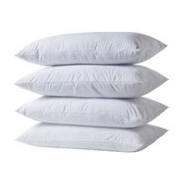 KISSENSCHONER Frottee wasserdicht 40/80 cm, 4er-Set mit Reißverschluss - Weiß, Textil (40/80cm) - Homescapes