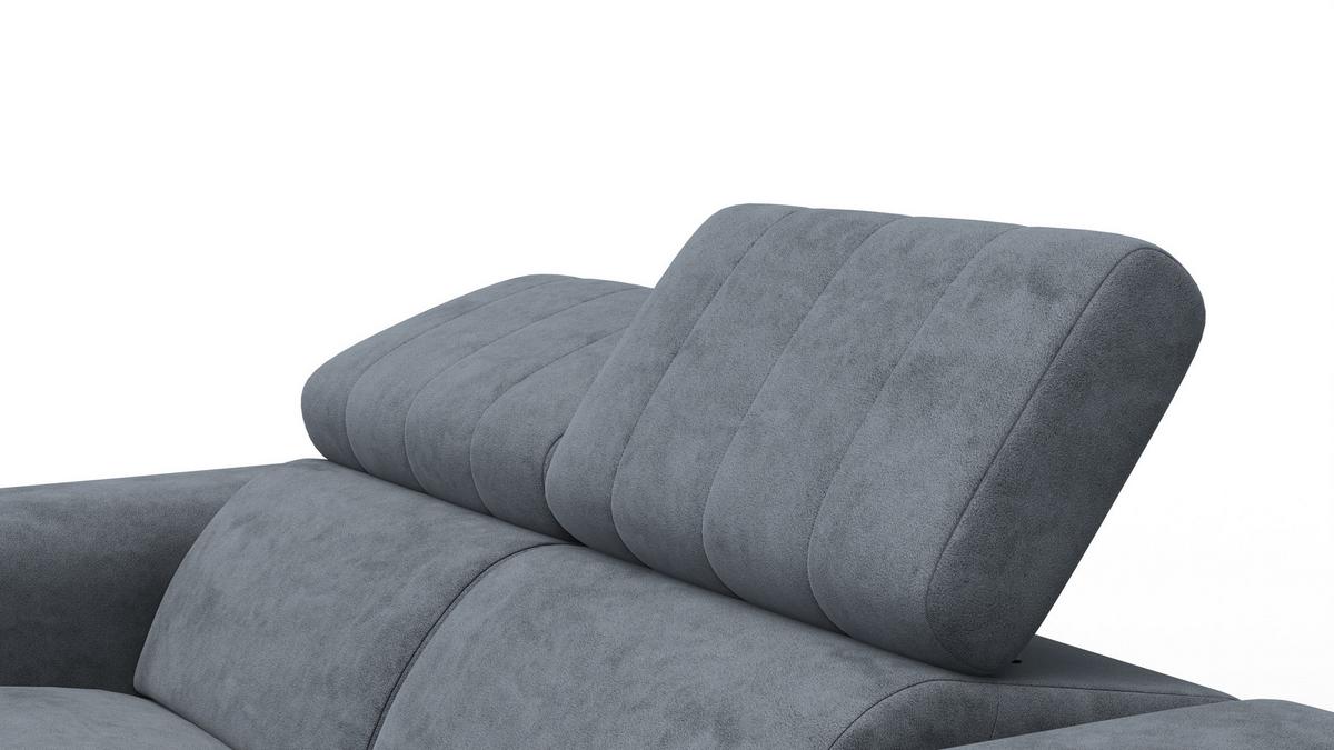 RELAXSOFA NORDEL 2-Sitzer, dunkelgrau - Dunkelgrau/Schwarz, Holz/Textil (150/80/105cm) - Wozimo