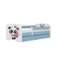 KINDERBETT Panda mit Schublade 180/80 90/61/184 - Blau, Holzwerkstoff (80/180cm) - RAUMHIRSCH FURNITURE