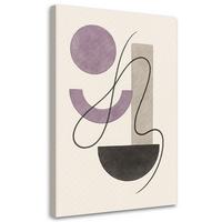 LEINWANDBILD Abstraktion 70x100cm - Grau, Textil (70/100cm) - Feeby