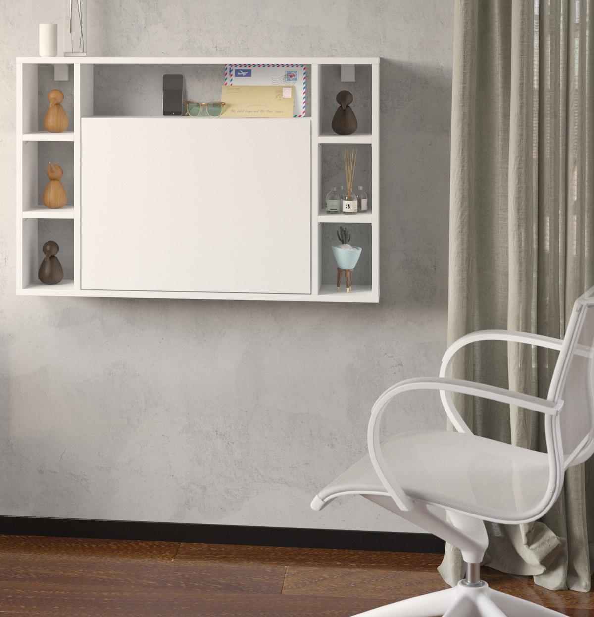 SCHREIBTISCH Weiß 94/62/62 - Weiß, Holzwerkstoff (90/50/62cm) - RAUMHIRSCH FURNITURE