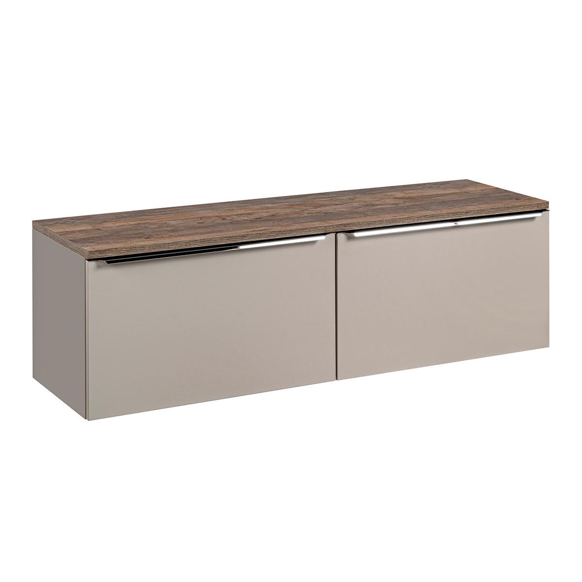 WASCHTISCHUNTERSCHRANK 160cm Éros Taupe - Taupe, Holzwerkstoff (160/48/46cm) - Petits-meubles