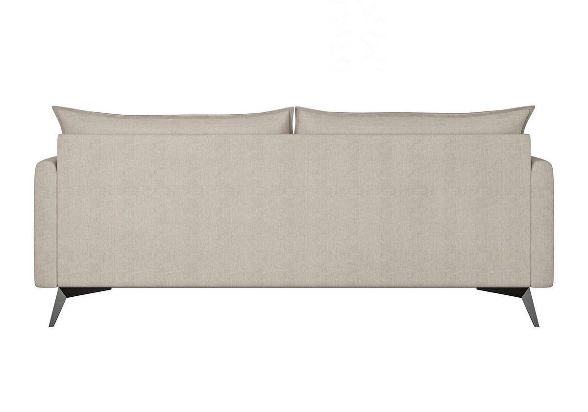 3-SITZER-SOFA Pulse Beige Luxusmicrofaser - Ecru/Beige, Holz/Textil (199/86/91cm) - S-Style Möbel