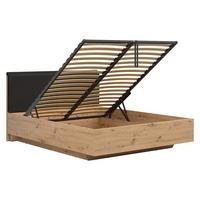 BOXBETT 160/200 Mao Holz in Eichenoptik - Braun, Holzwerkstoff (160/200cm) - Petits-meubles